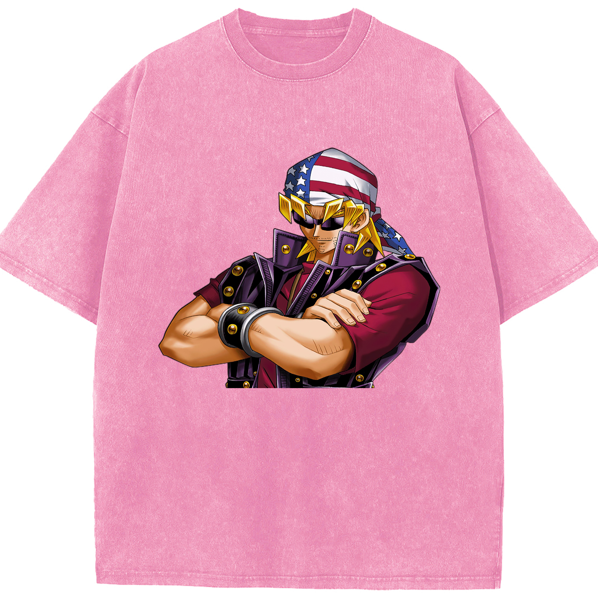 （画像用） 遊☆戯☆王 Yu-Gi-Oh! 綿100% ヴィンテージ風 半袖Tシャツ（フロントプリント）